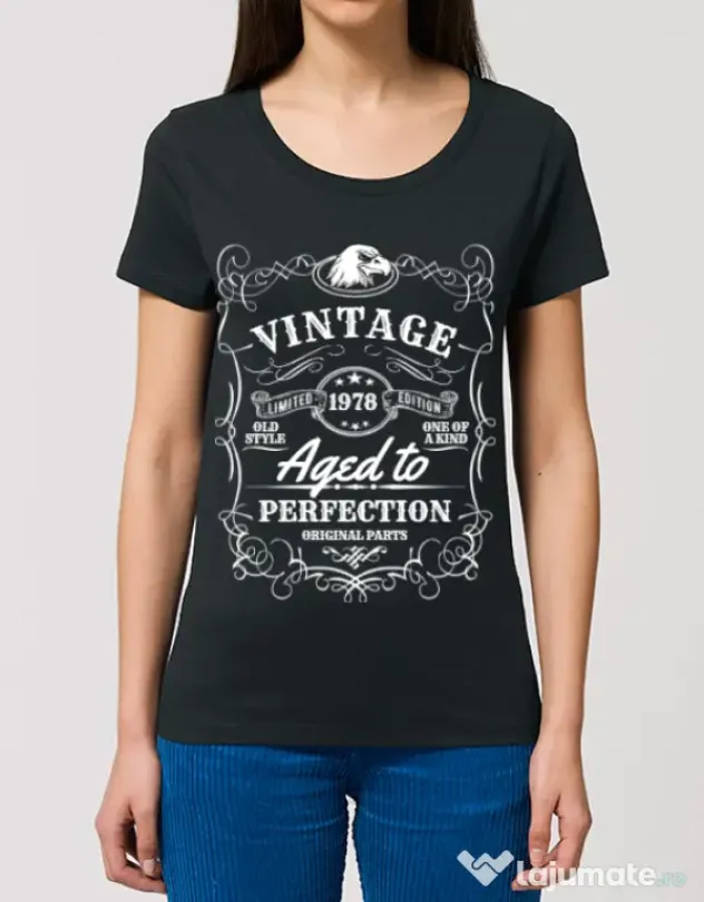 Tricou STANLEY STELLA dama Aged to perfection Negru