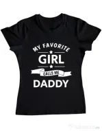 Tricou ADLER dama My favorite girl Negru