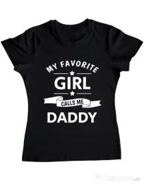 Tricou ADLER dama My favorite girl Negru