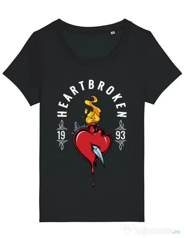 Tricou STANLEY STELLA dama Heartbroken Negru