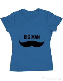 Tricou ADLER dama Big man Albastru azuriu