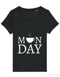 Tricou STANLEY STELLA dama Monday coffee Negru