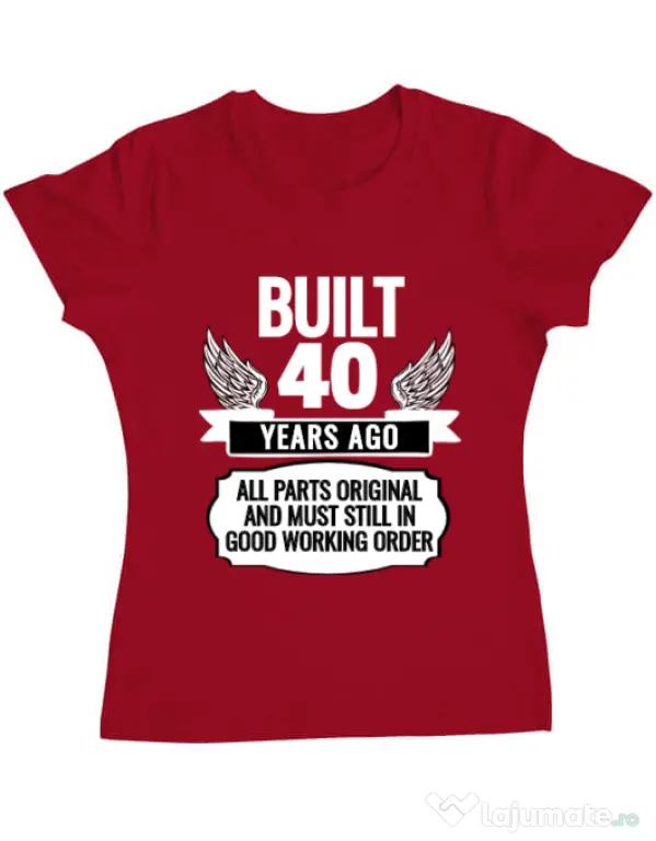 Tricou ADLER dama Original parts Rosu