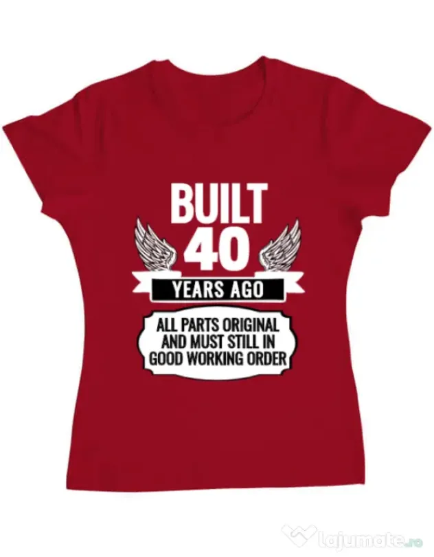 Tricou ADLER dama Original parts Rosu