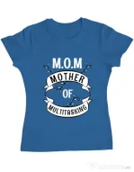 Tricou ADLER dama Mother of multitasking Albastru azuriu