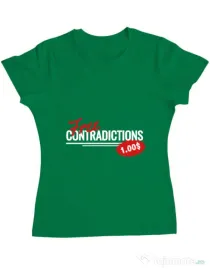 Tricou ADLER dama Free contradictions Verde mediu