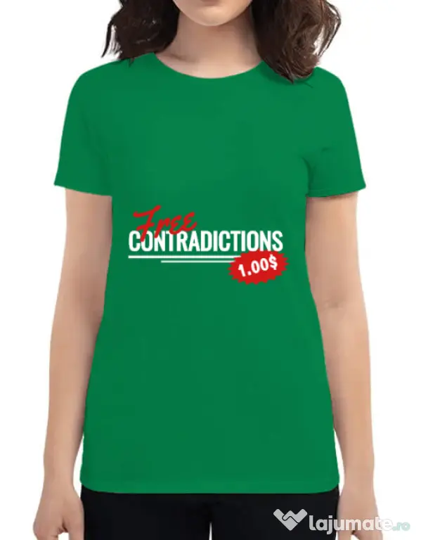 Tricou ADLER dama Free contradictions Verde mediu