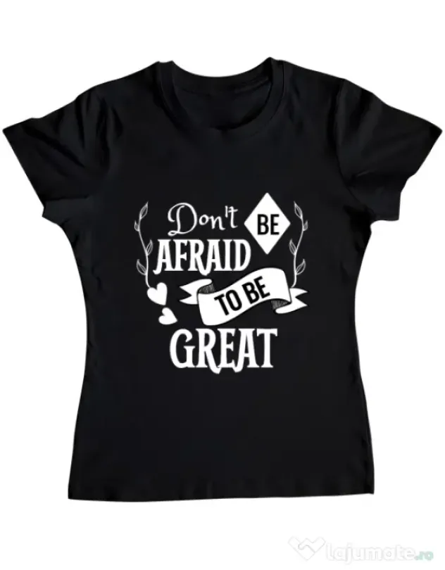 Tricou ADLER dama Be great Negru