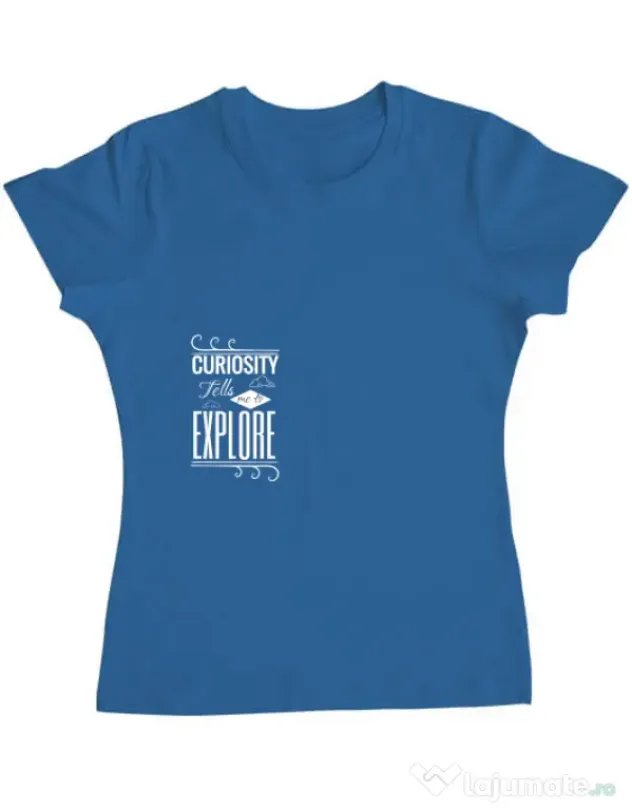 Tricou ADLER dama Curiosity Albastru azuriu