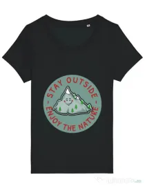 Tricou STANLEY STELLA dama Stay outside Negru