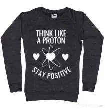 Bluza ADLER dama Stay positive Negru melanj