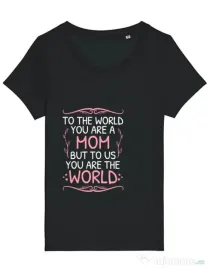 Tricou STANLEY STELLA dama You are the world Negru