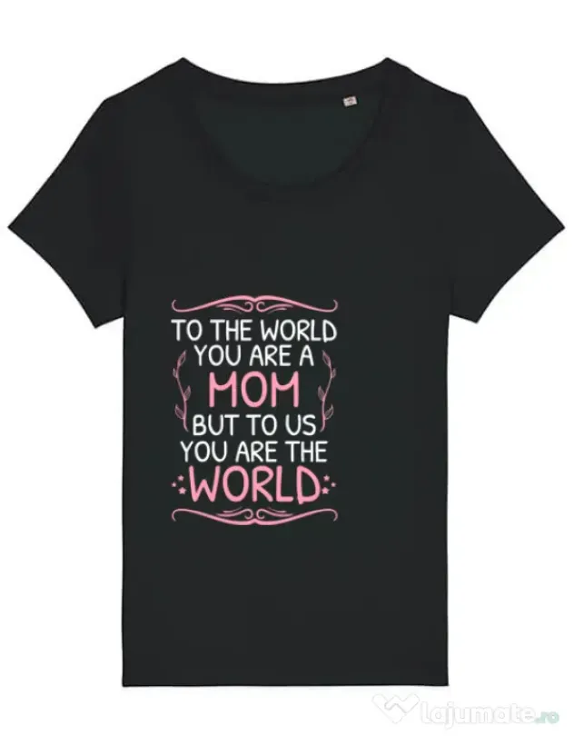 Tricou STANLEY STELLA dama You are the world Negru