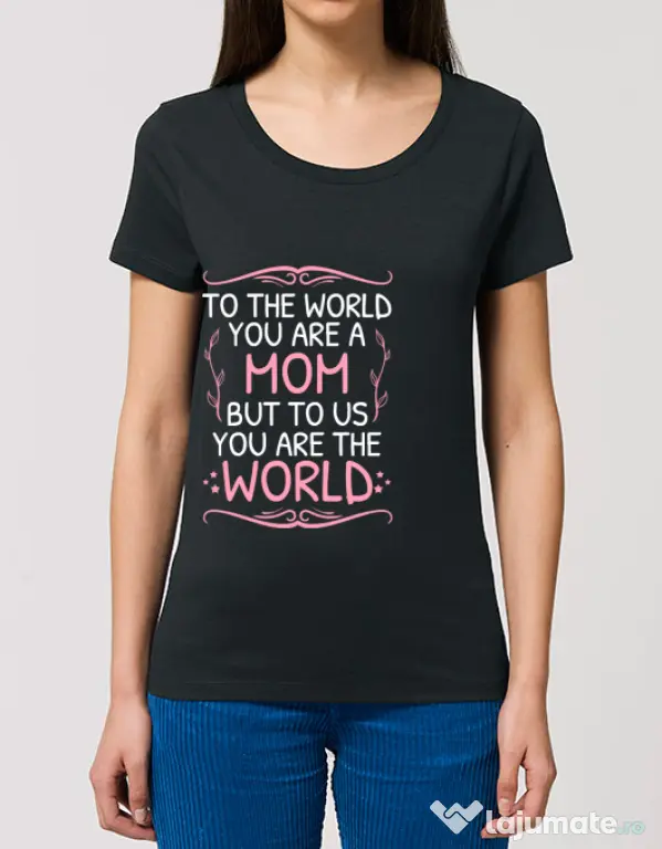 Tricou STANLEY STELLA dama You are the world Negru