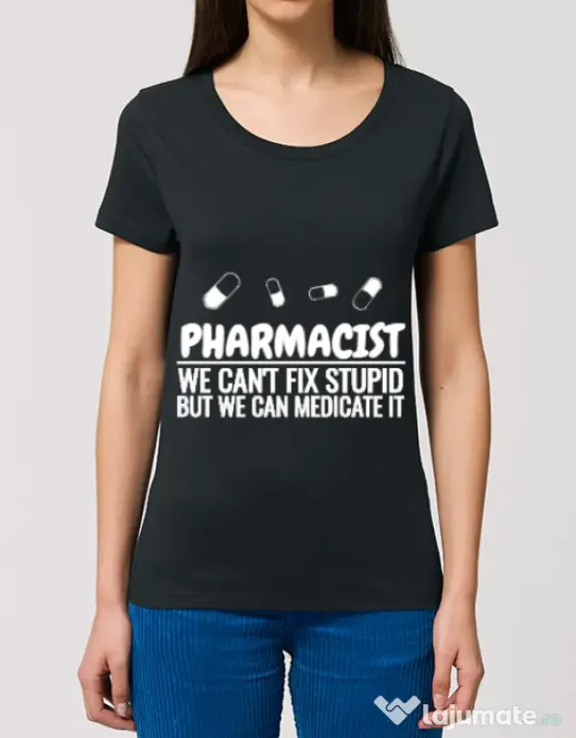 Tricou STANLEY STELLA dama Pharmacist Negru