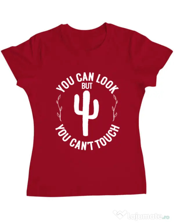 Tricou ADLER dama You can’t touch Rosu