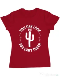 Tricou ADLER dama You can’t touch Rosu