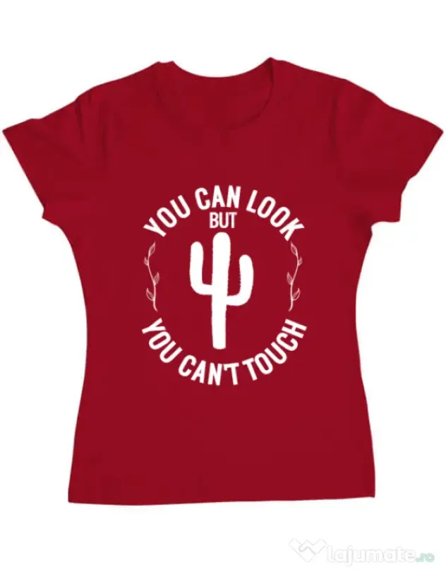 Tricou ADLER dama You can’t touch Rosu