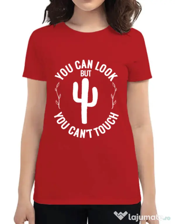 Tricou ADLER dama You can’t touch Rosu