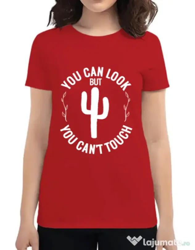 Tricou ADLER dama You can’t touch Rosu