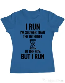 Tricou ADLER dama I run Albastru azuriu