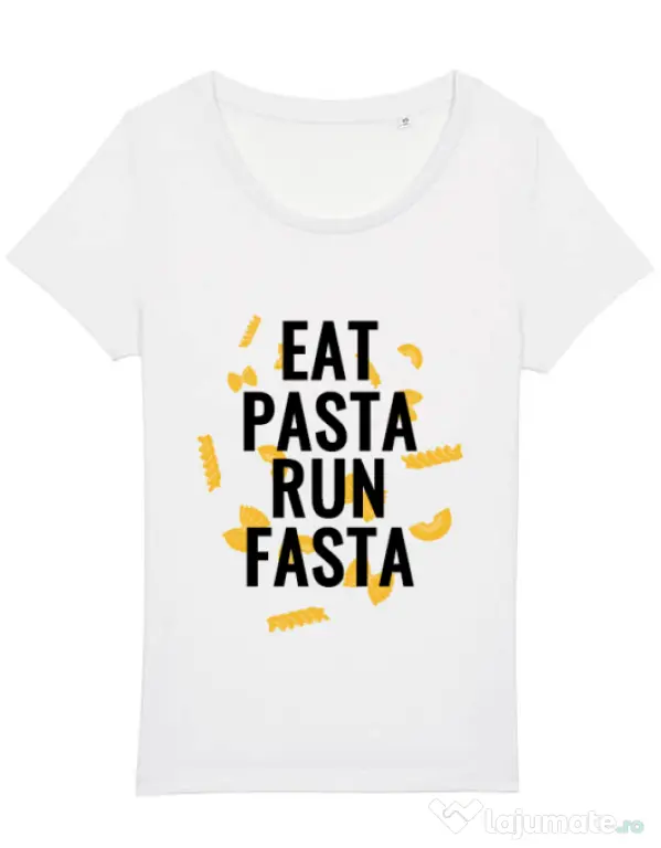 Tricou STANLEY STELLA dama Eat pasta Alb