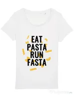 Tricou STANLEY STELLA dama Eat pasta Alb