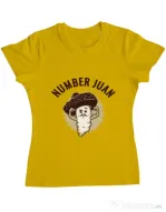 Tricou ADLER dama Number Juan Galben