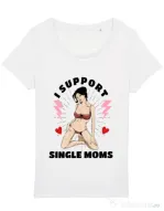Tricou STANLEY STELLA dama I Support Single Moms Alb