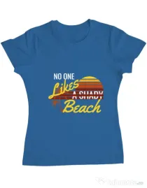 Tricou ADLER dama Shady beach Albastru azuriu