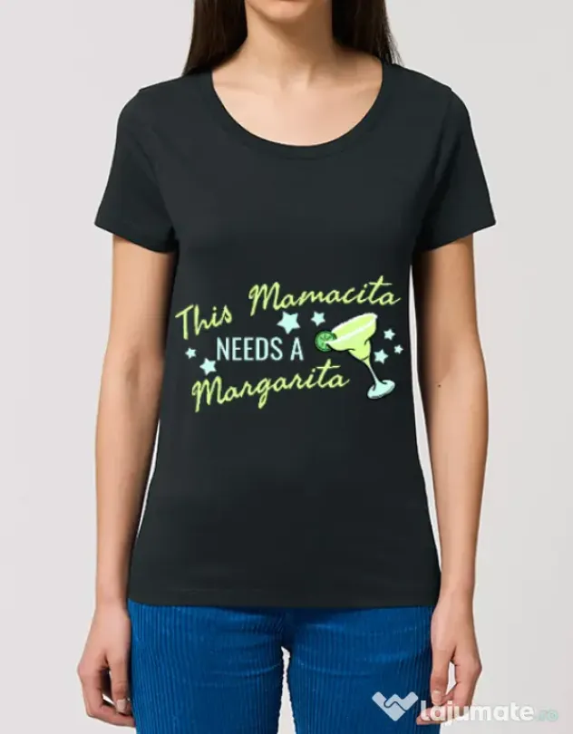 Tricou STANLEY STELLA dama Mamacita Negru