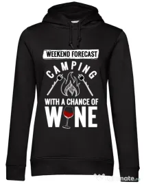Hoodie dama cu gluga Weekend forecast Negru