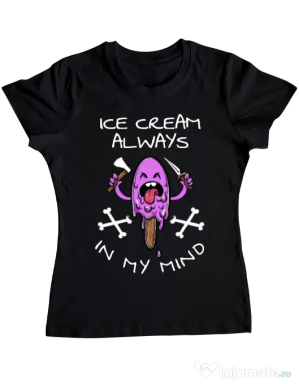 Tricou ADLER dama Always in my mind Negru
