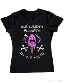 Tricou ADLER dama Always in my mind Negru