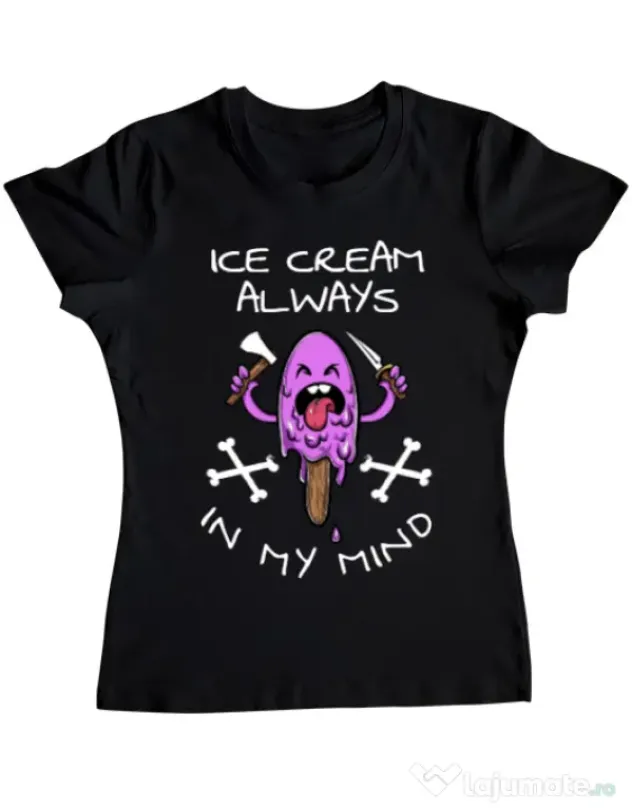 Tricou ADLER dama Always in my mind Negru