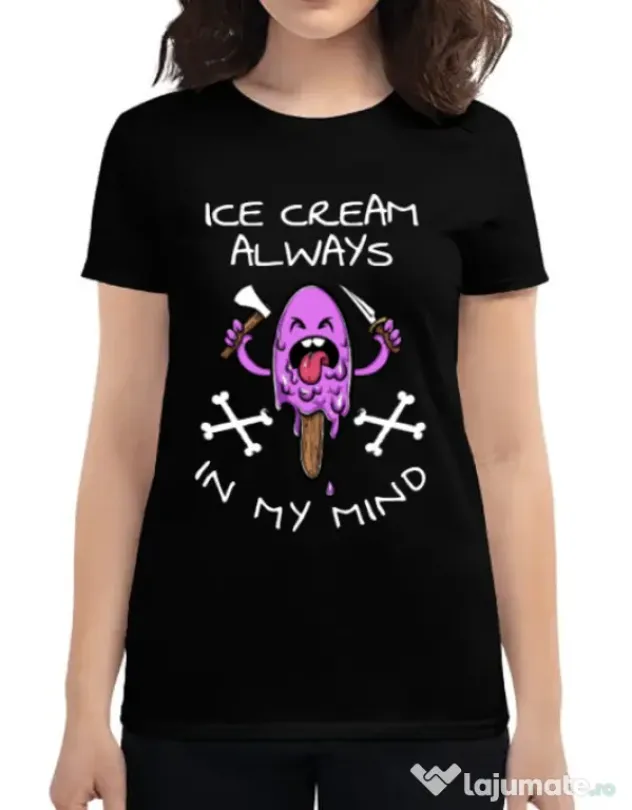 Tricou ADLER dama Always in my mind Negru
