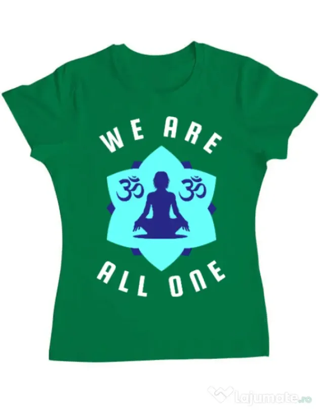 Tricou ADLER dama We are all one Verde mediu