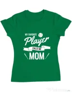 Tricou ADLER dama My favorite player Verde mediu