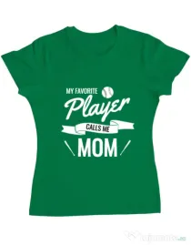 Tricou ADLER dama My favorite player Verde mediu