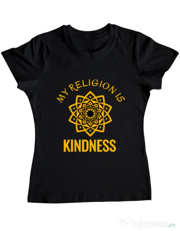 Tricou ADLER dama Kindness Negru