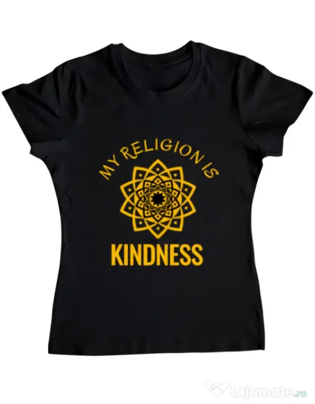 Tricou ADLER dama Kindness Negru