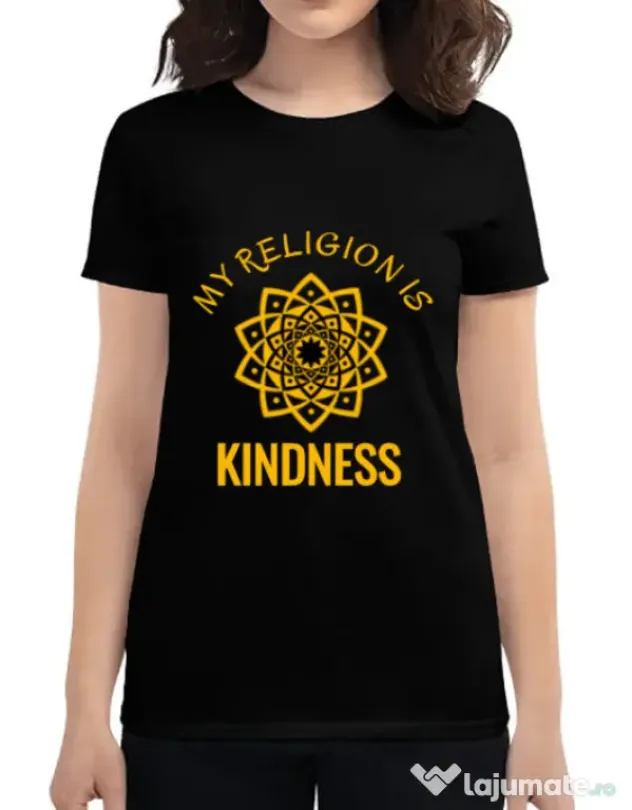 Tricou ADLER dama Kindness Negru