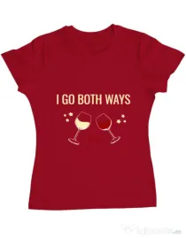 Tricou ADLER dama I go both ways Rosu