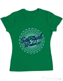 Tricou ADLER dama Spiritual warrior Verde mediu