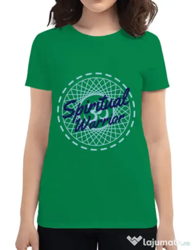 Tricou ADLER dama Spiritual warrior Verde mediu