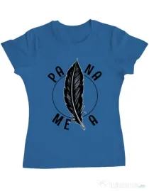 Tricou ADLER dama Pana mea Albastru azuriu