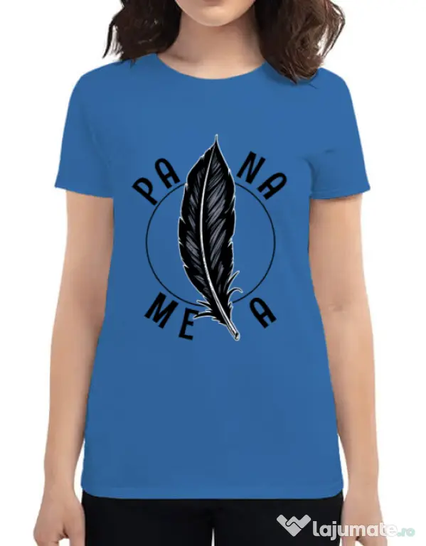 Tricou ADLER dama Pana mea Albastru azuriu