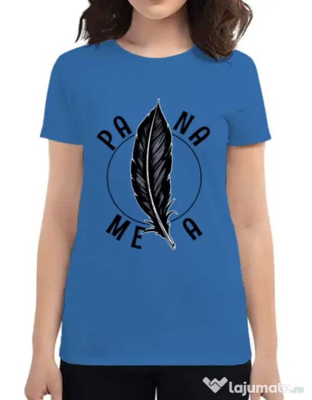 Tricou ADLER dama Pana mea Albastru azuriu