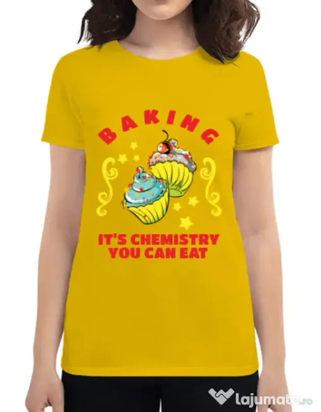 Tricou ADLER dama Baking Galben