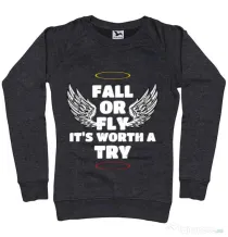 Bluza ADLER dama Fall or fly Negru melanj
